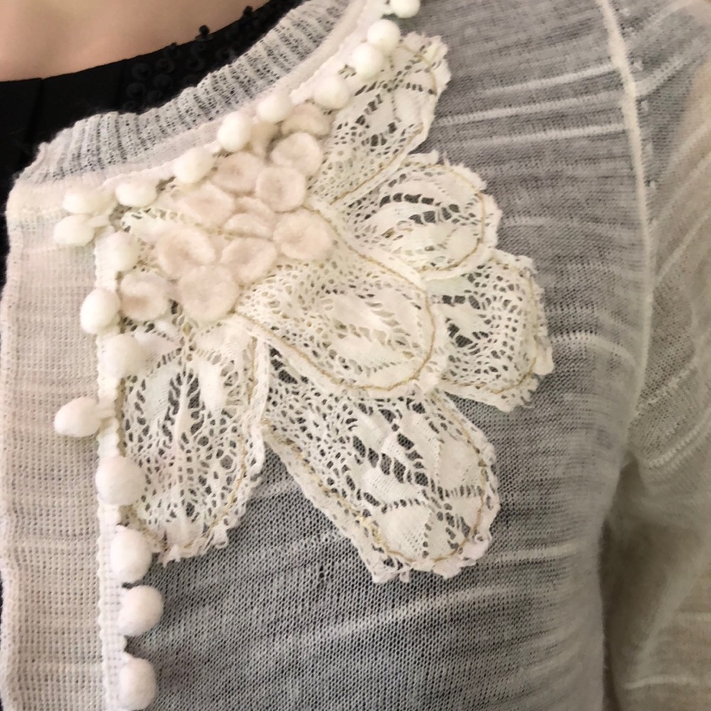 Anthropologie wool blend open cardigan - Picture 3 of 8